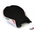 LUIMOTO Team Italia Suede Rider Seat Cover for the DUCATI 1198 / 1098 / 848 / Evo